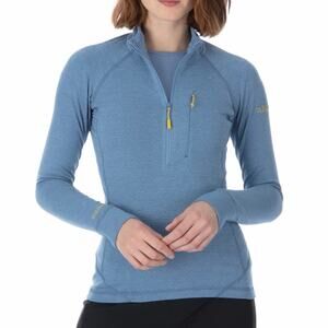 Rab Womens Nexus Pull-On Blue Quarter Zip Top S